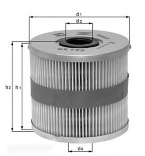 Масляный фильтр Mahle/Knecht OX151D