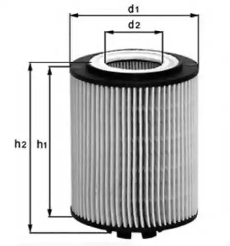 OX358D Mahle/Knecht Фильтр масляный