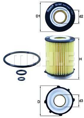 OX982D Mahle/Knecht Масляный фильтр