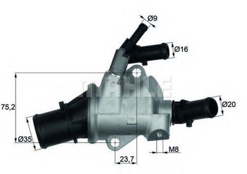 Фото 2 TI14888 MAHLE/KNECHT Термостат, охлаждающая жидкость