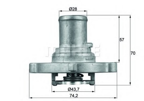 TI12287D Mahle/Knecht Термостат