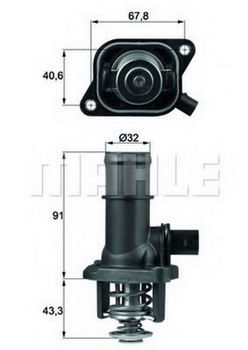 TI16105 Mahle/Knecht Термостат