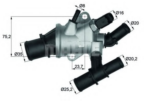 TI16288 Mahle/Knecht Термостат