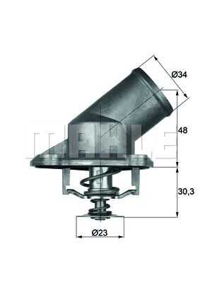 TI22492 Mahle/Knecht Термостат