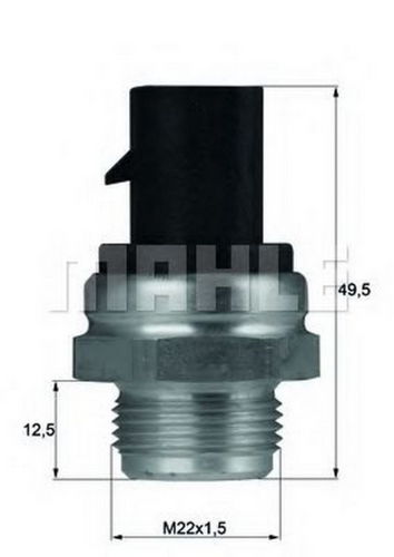 Фото 1 TSW13D MAHLE/KNECHT Датчик включения вентилятора