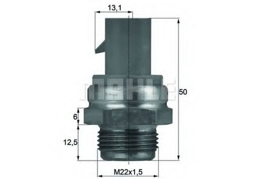 Фото 1 TSW14D MAHLE/KNECHT Датчик включения вентилятора