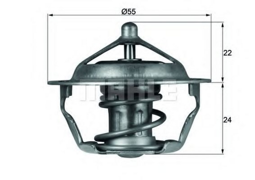 Фото 1 TX10183D MAHLE/KNECHT Термостат