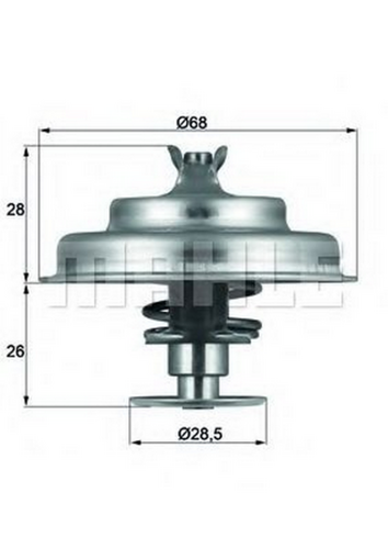 TX 75 80D Mahle/Knecht Термостат