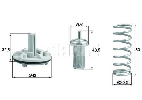 TX18380D Mahle/Knecht Термостат, охлаждающая жидкость