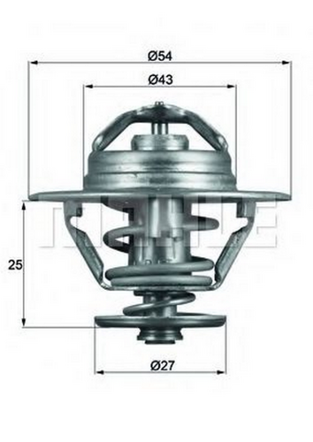 Фото 2 TX9383D MAHLE/KNECHT Термостат, охлаждающая жидкость