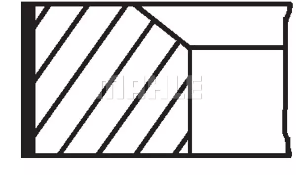 Поршневые кольца MAHLE/KNECHT 00101V0