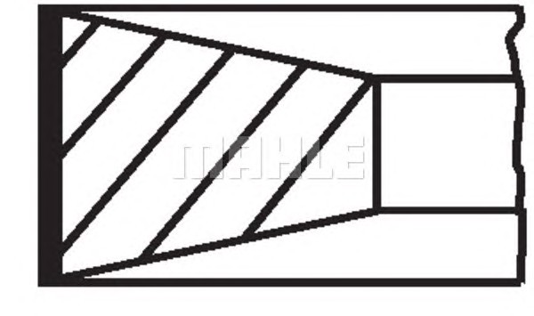 Поршневые кольца MAHLE/KNECHT 00728N0