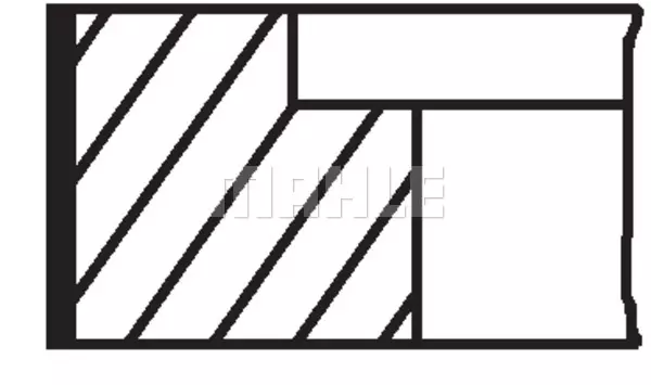 Комплект поршневых колец MAHLE/KNECHT 009 32 N0