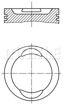 Поршень двигателя MAHLE/KNECHT 0094100