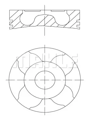 Поршень MAHLE/KNECHT 0100404