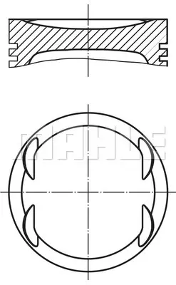 Поршень ДВС MAHLE/KNECHT 0116900