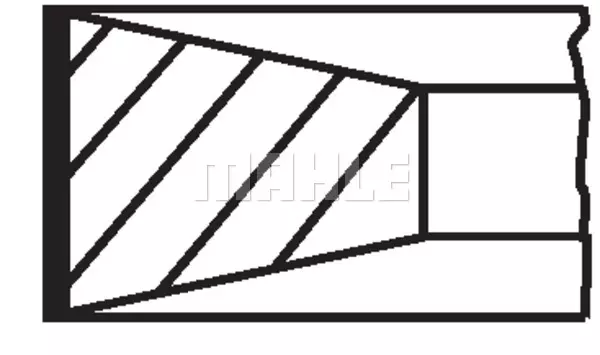 Комплект поршневых колец MAHLE/KNECHT 01482N1