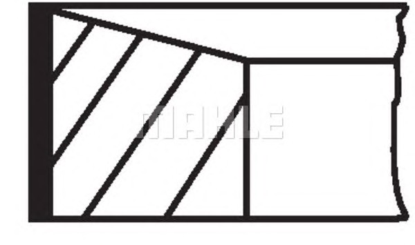 Кольца поршневые MAHLE/KNECHT 01505N0