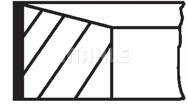 Комплект поршневых колец MAHLE/KNECHT 02207N2