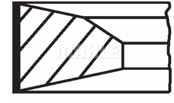 Комплект поршневых колец MAHLE/KNECHT 02212N0
