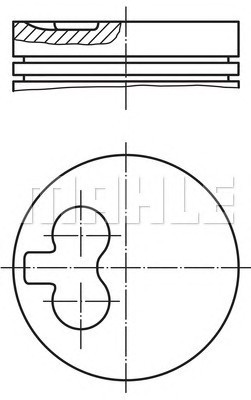 Поршень ДВС MAHLE/KNECHT 0295501