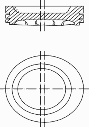 Фото 1 0303400 MAHLE/KNECHT Поршень двигателя