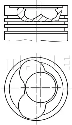 Поршень ДВС MAHLE/KNECHT 0305912