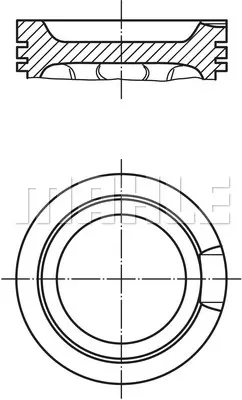 Поршень двигателя MAHLE/KNECHT 033 16 02