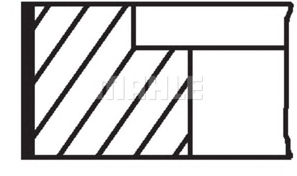 Кольца поршневые MAHLE/KNECHT 03490N2