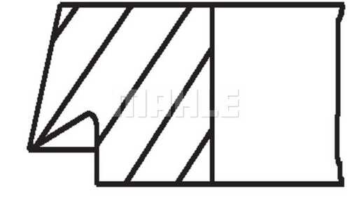 Кольца двс поршневые к-т на 1 поршень MAHLE/KNECHT 03991V0