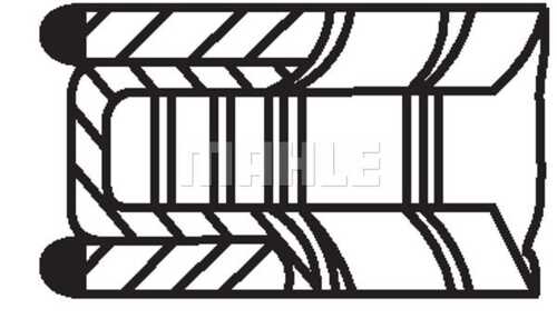Кольца поршневые MAHLE/KNECHT 63159N0