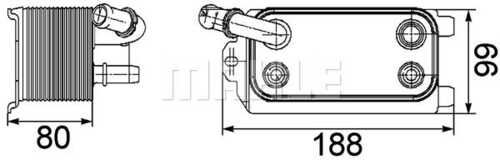 Масляный радиатор MAHLE/KNECHT CLC72000P