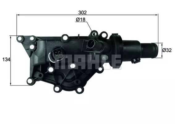 Термостат охлаждающей жидкости MAHLE/KNECHT TH6089