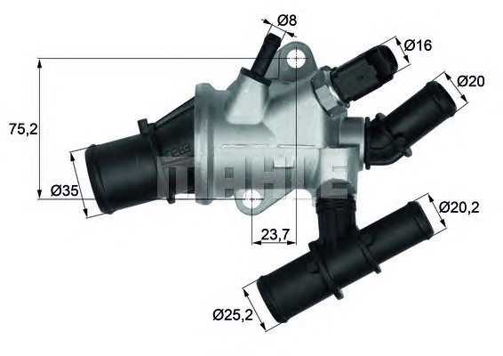 Термостат MAHLE/KNECHT TI16288