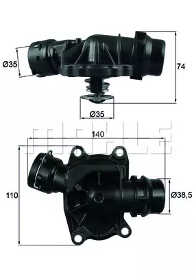 Термостат MAHLE/KNECHT TI23388