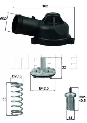 Термостат MAHLE/KNECHT TI 244 83D