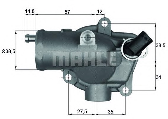 Термостат охлаждающей жидкости MAHLE/KNECHT TI2892