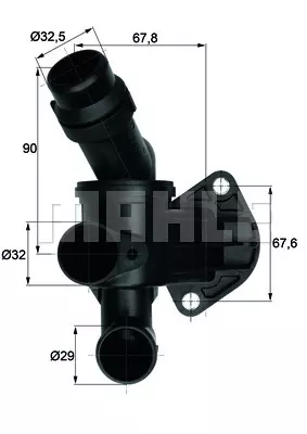 Термостат охлаждающей жидкости MAHLE/KNECHT TI787