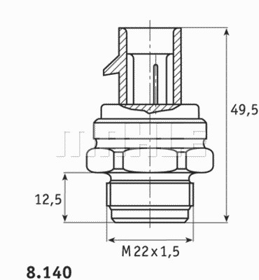 Датчик включения вентилятора MAHLE/KNECHT TSW13D