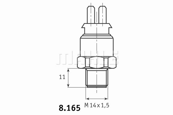 Датчик включения вентилятора MAHLE/KNECHT TSW19D