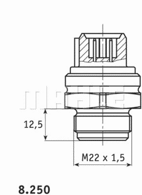 Переключатель температуры MAHLE/KNECHT TSW 50D