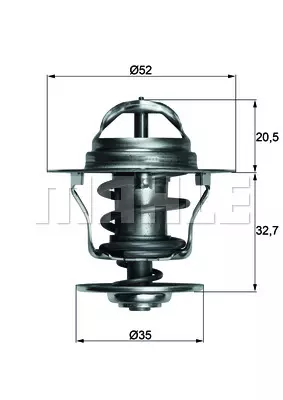 Термостат MAHLE/KNECHT TX 12 88D