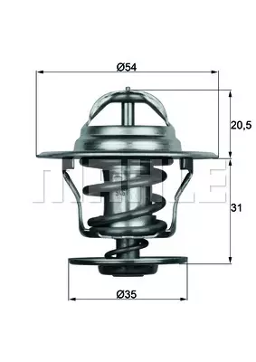 Термостат MAHLE/KNECHT TX1584D