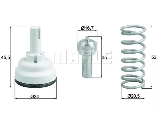 Термостат MAHLE/KNECHT TX18287D