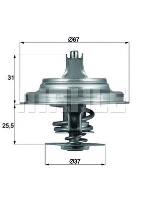 Термостат MAHLE/KNECHT TX 25 71 D