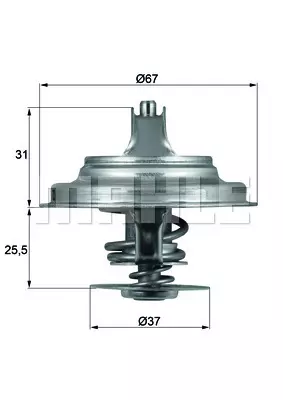 Термостат MAHLE/KNECHT TX2587D