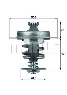 Термостат MAHLE/KNECHT TX6783D