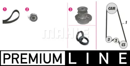 Комплект водяного насоса MAHLE/KNECHT CPK64000P