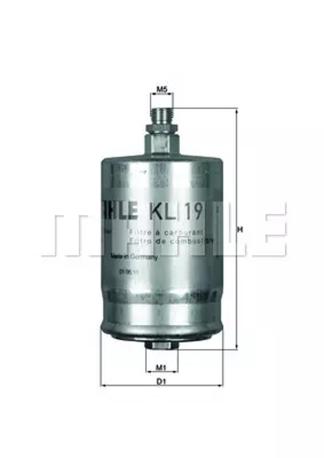 KL19 MAHLE Фильтр топливный