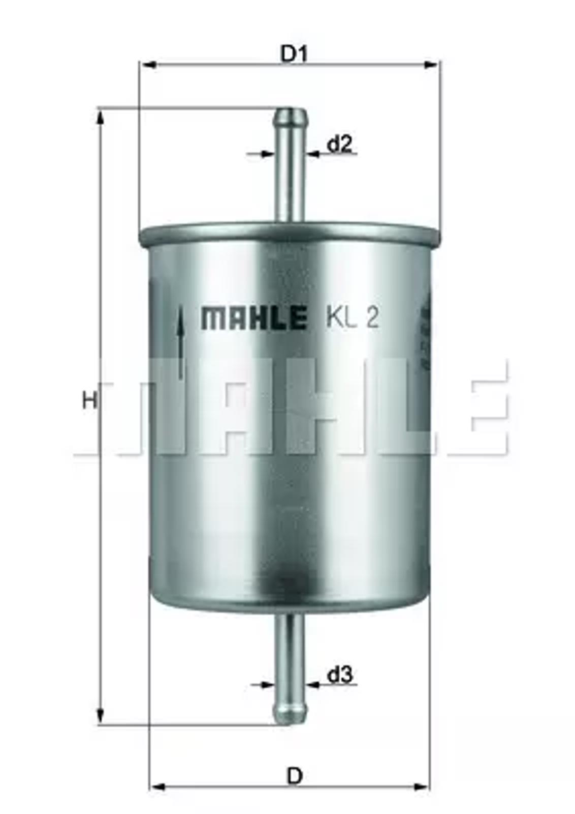 KL2 MAHLE Фильтр топливный